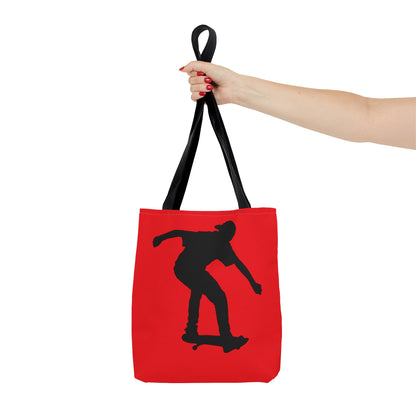 Tote Bag: Skateboarding Red