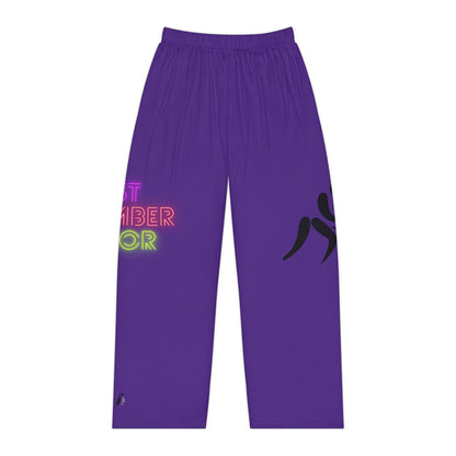 Pambabaeng Pajama Pants: Wrestling Purple 