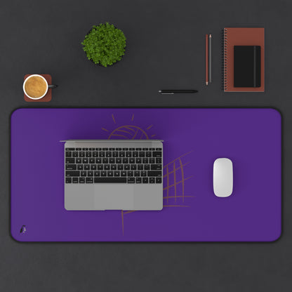 Desk Mat: Volleyball Purple