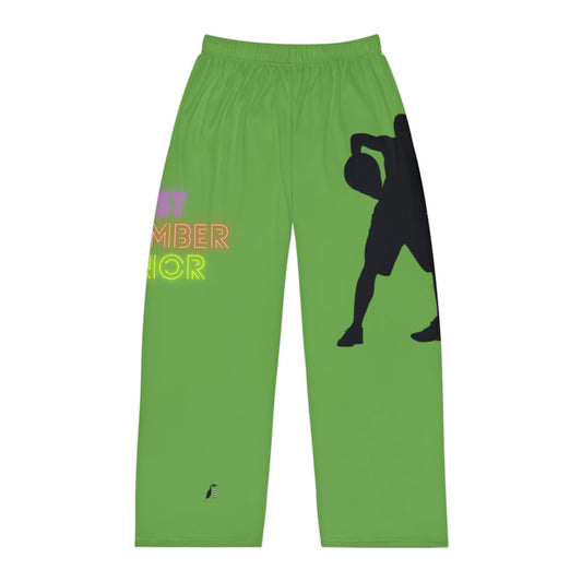 Men's Pajama Pants: Basketball Green