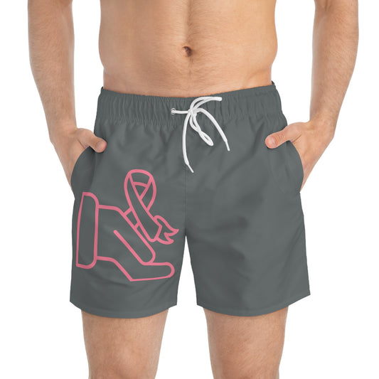 Swim Trunks: Fight Cancer Dark Grey