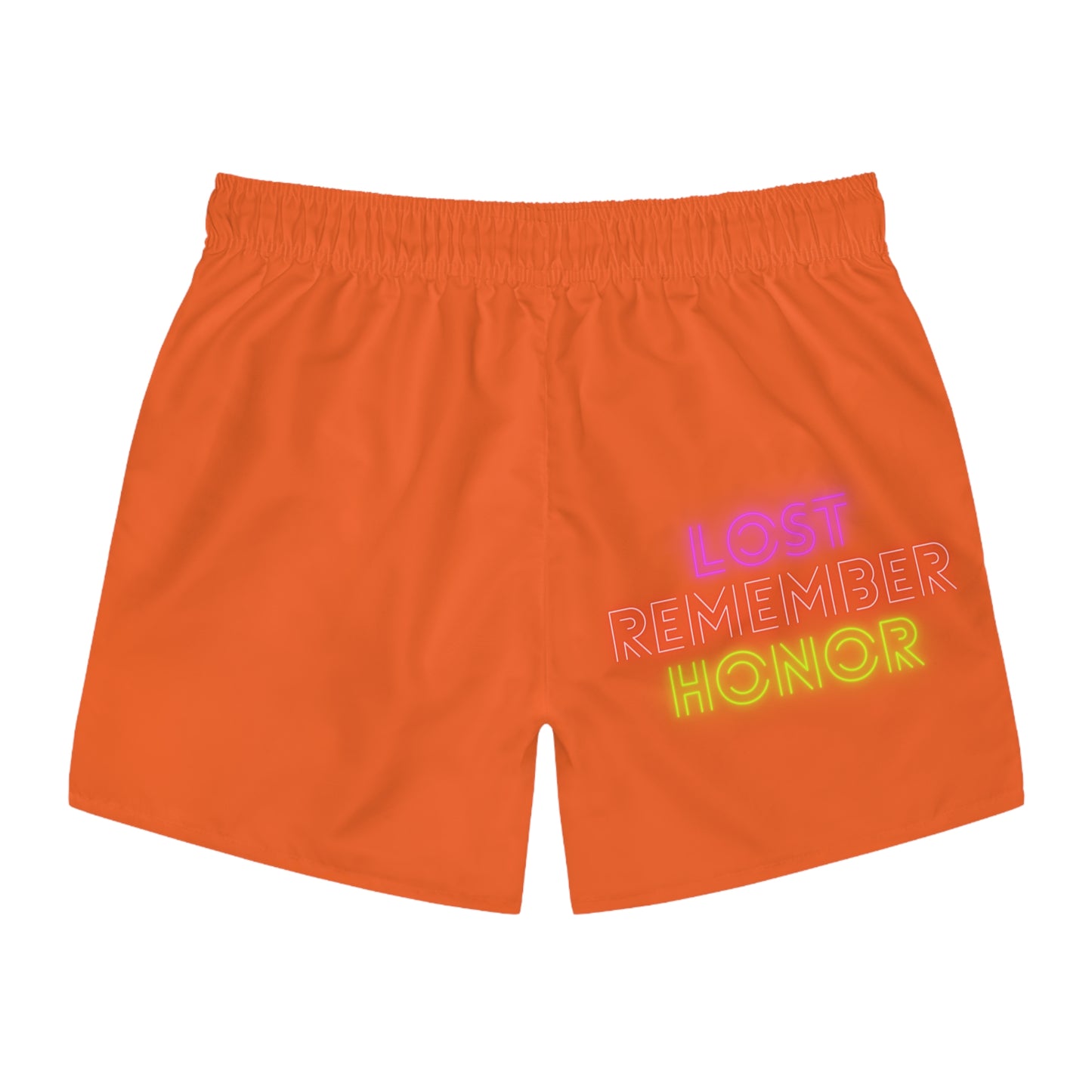 Swim Trunks: Crazy Penguin World Logo Orange