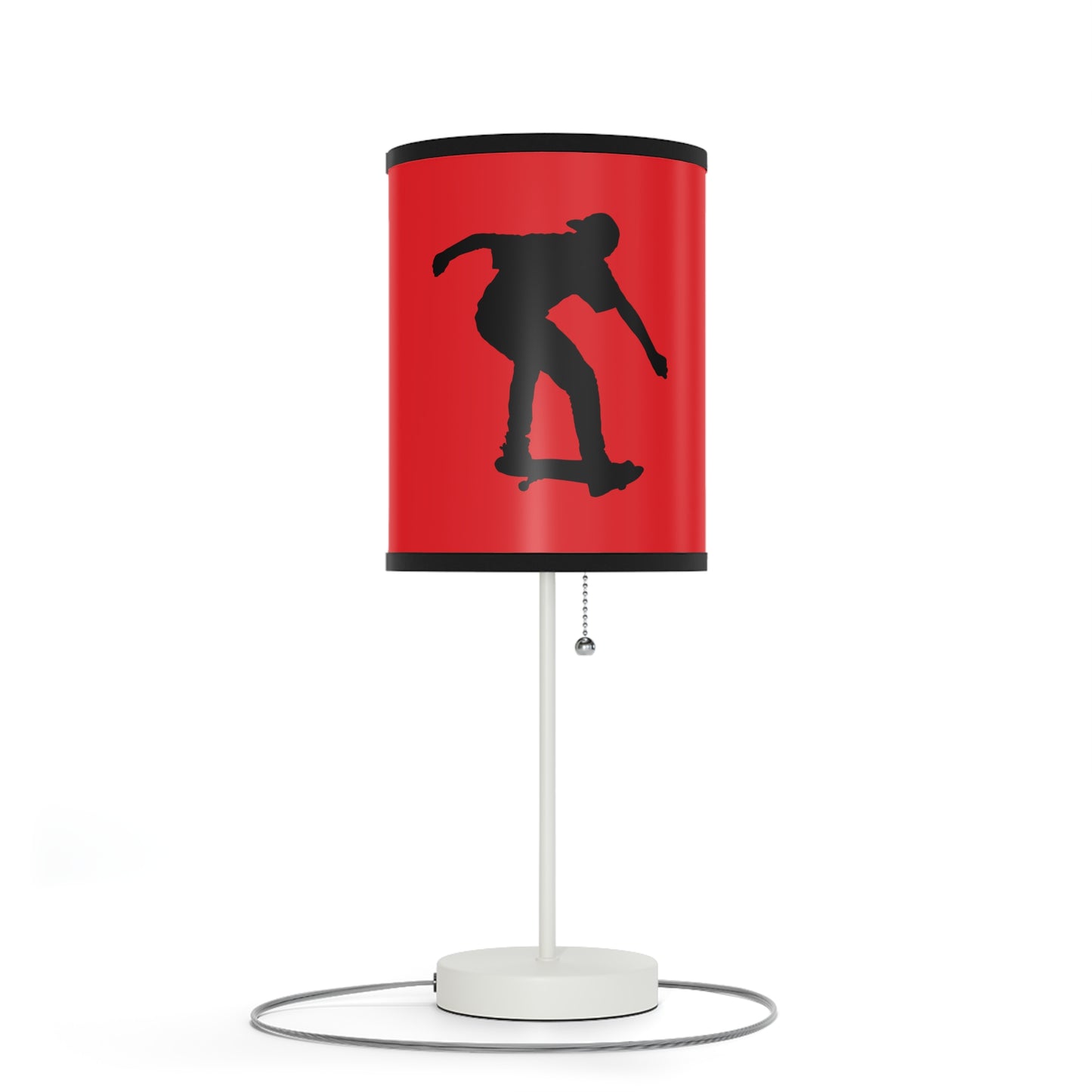 Lamp on a Stand, US|CA plug: Skateboarding Red