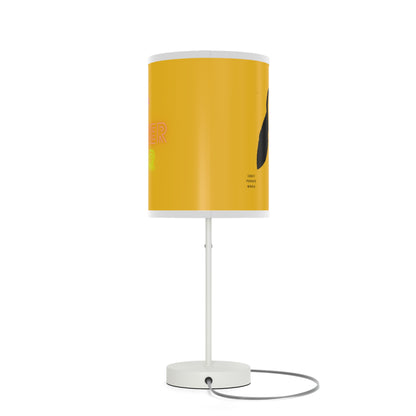 Lamp on a Stand, US|CA plug: Crazy Penguin World Logo Yellow