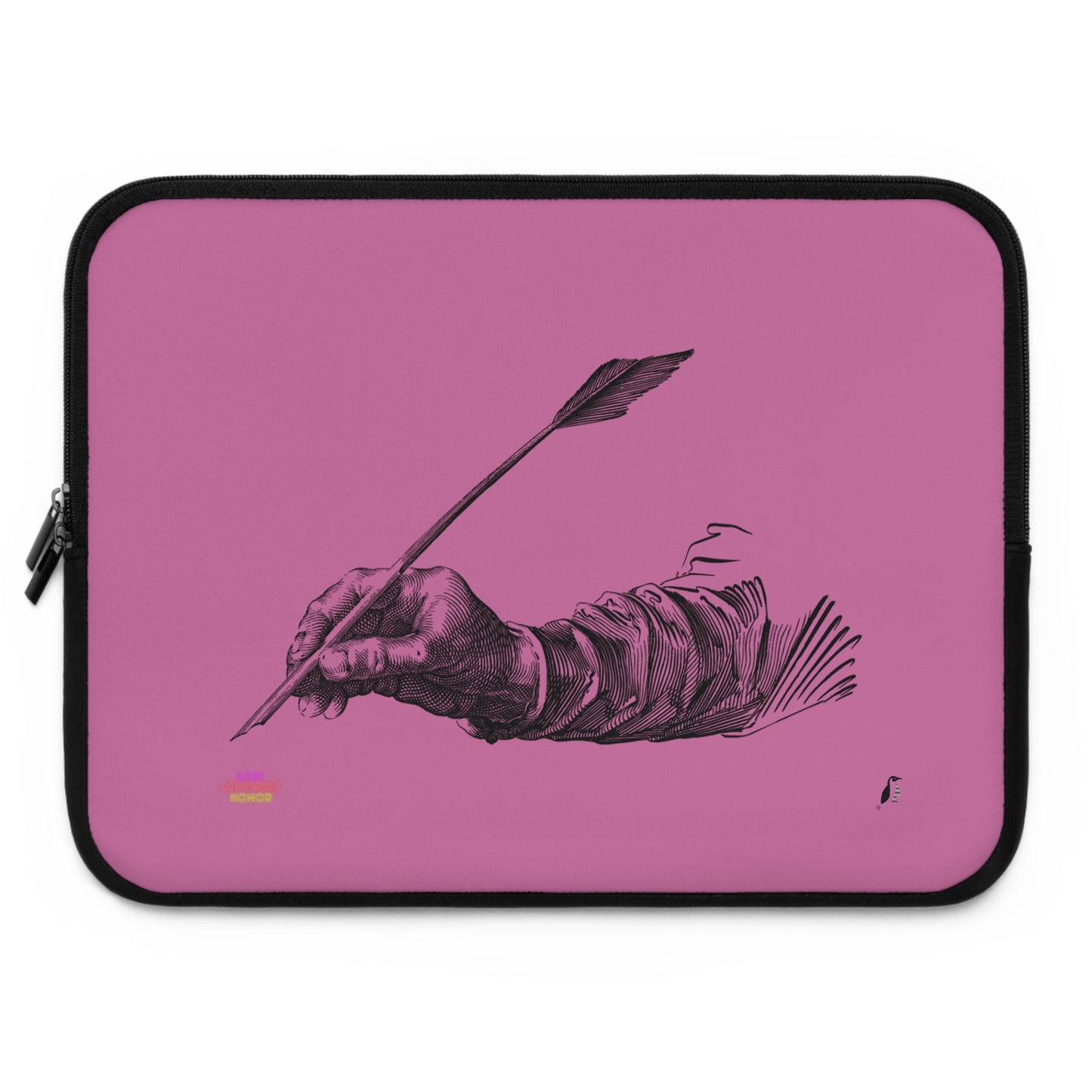 Laptop Sleeve: Writing Lite Pink