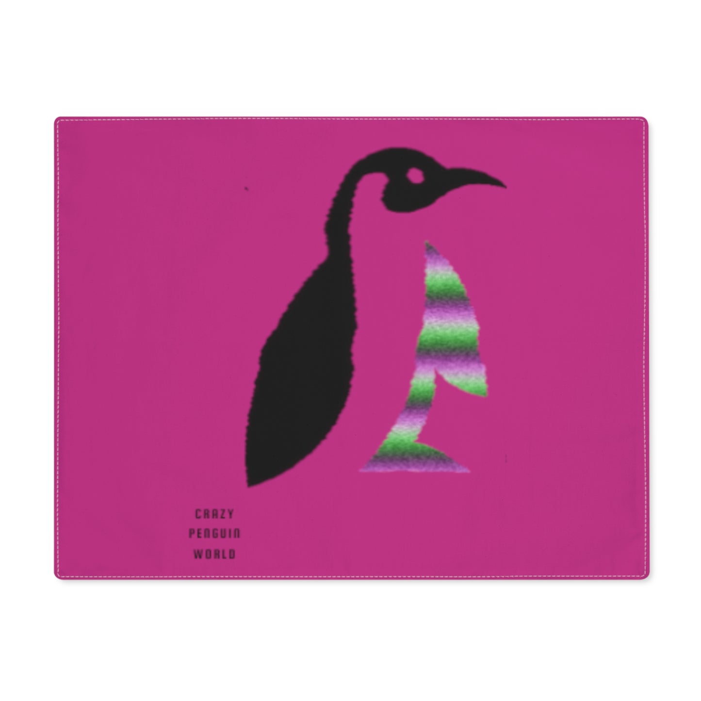 Placemat, 1pc: Crazy Penguin World Logo Pink