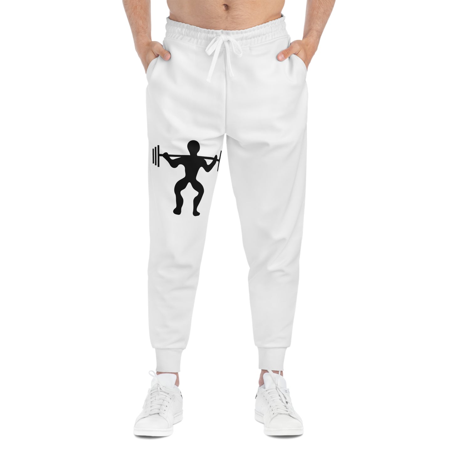 Athletic Joggers: Weightlifting White