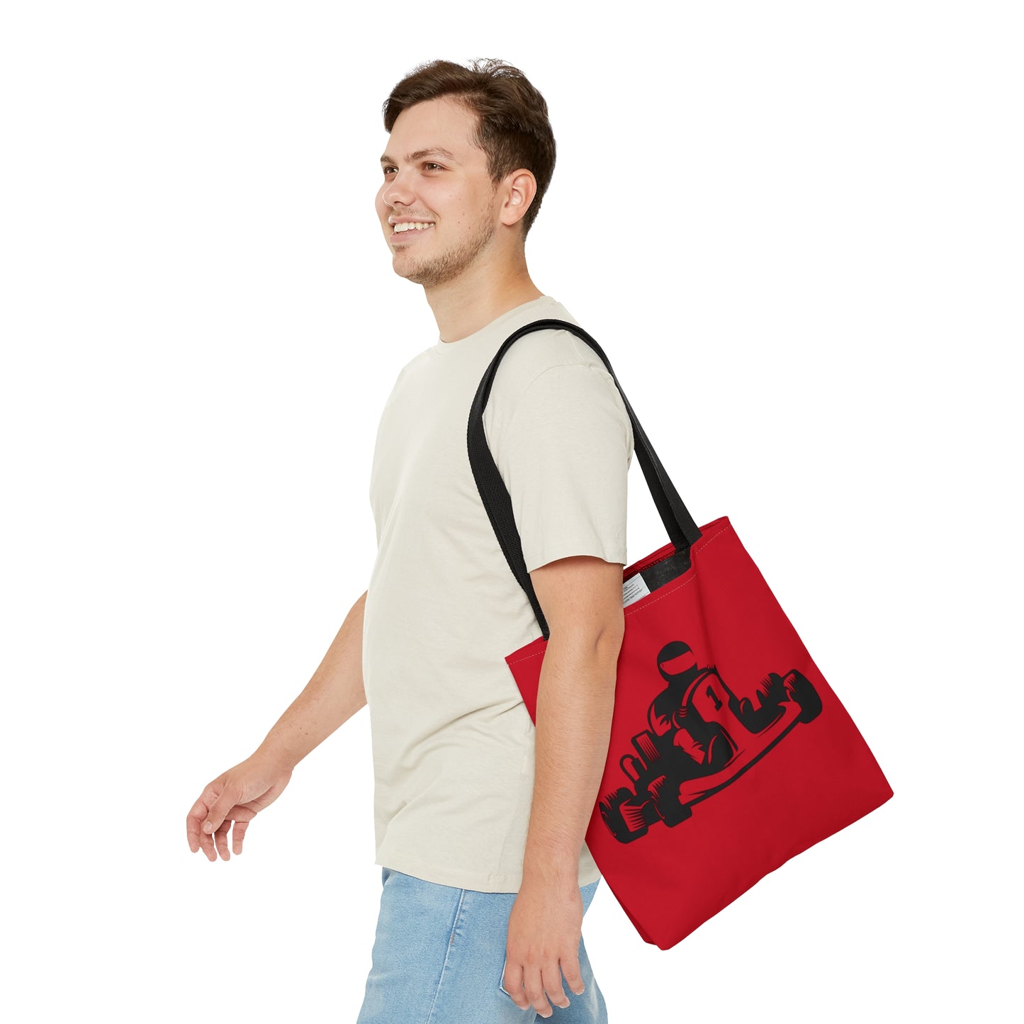 Tote Bag: Racing Dark Red