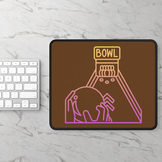 Gaming Mouse Pad: Bowling Brown