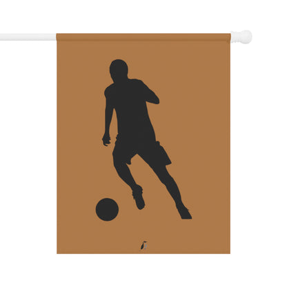 Garden & House Banner: Soccer Lite Brown