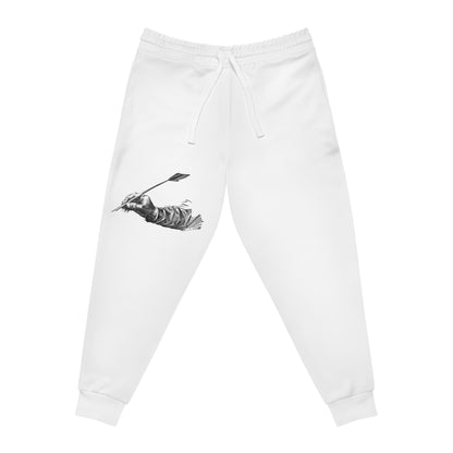 Athletic Joggers: Writing White