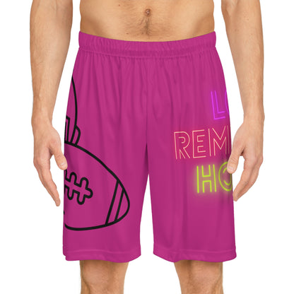 Basketball Shorts: Football Pink