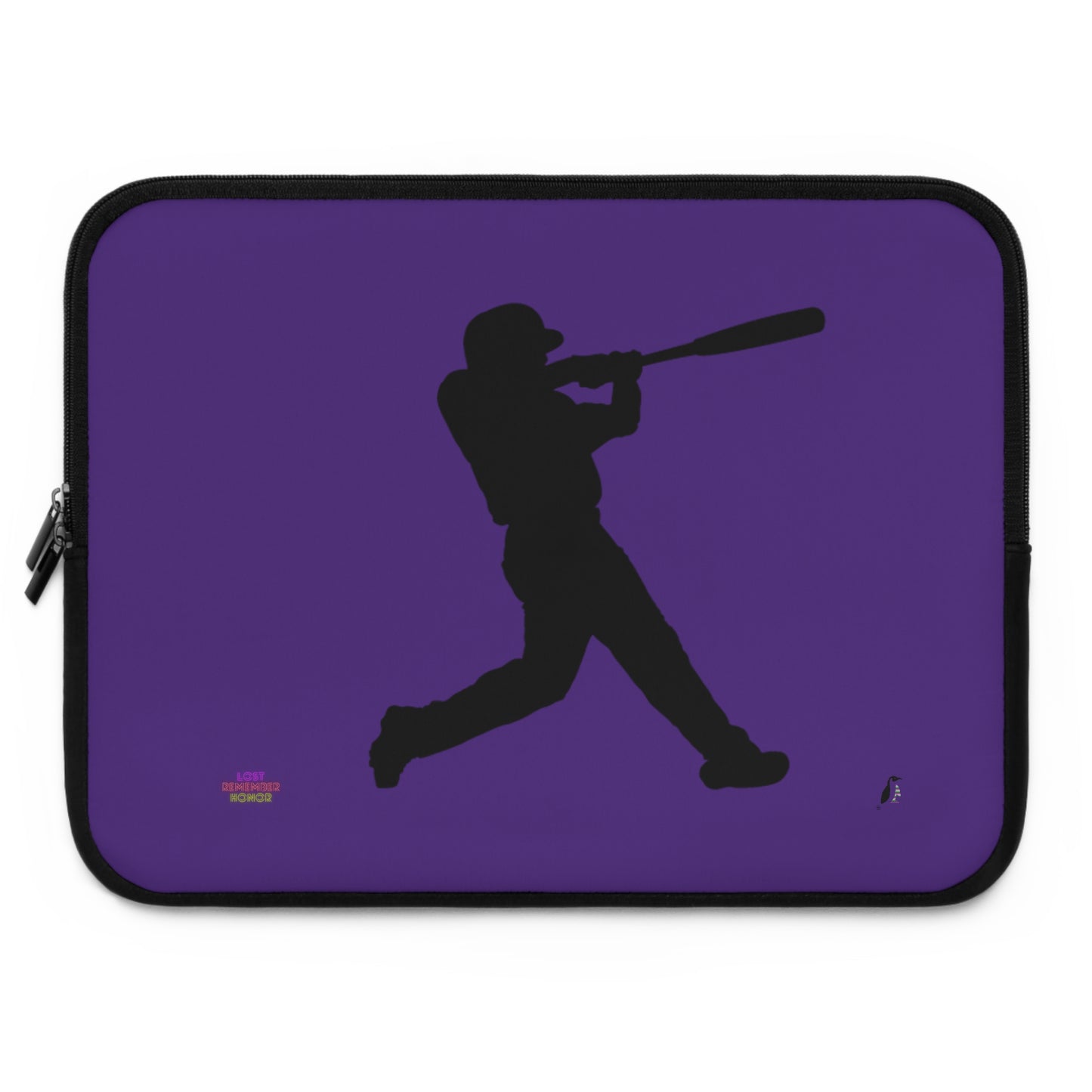 Laptop Sleeve: Baseball Purple