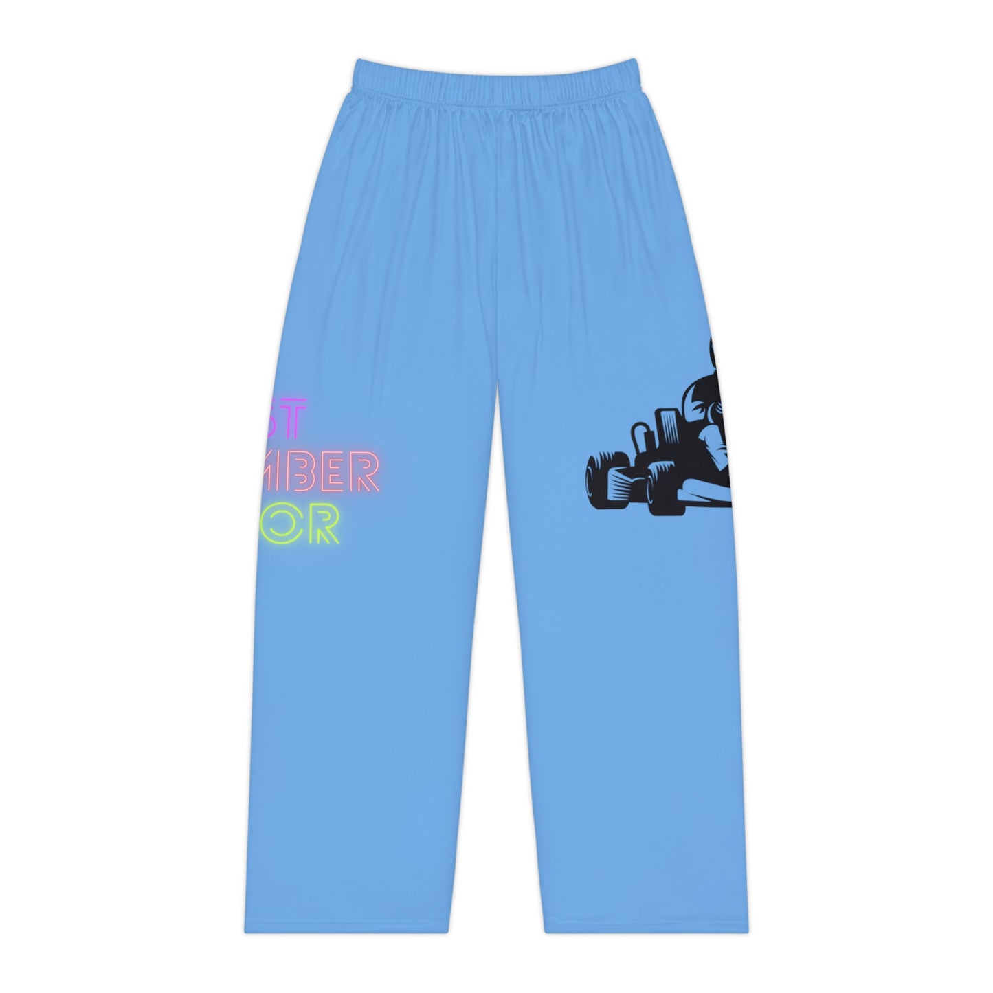 Pambabaeng Pajama Pants: Racing Lite Blue