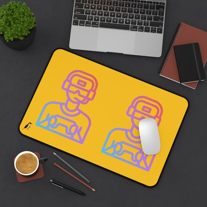 Desk Mat: Gaming Yellow