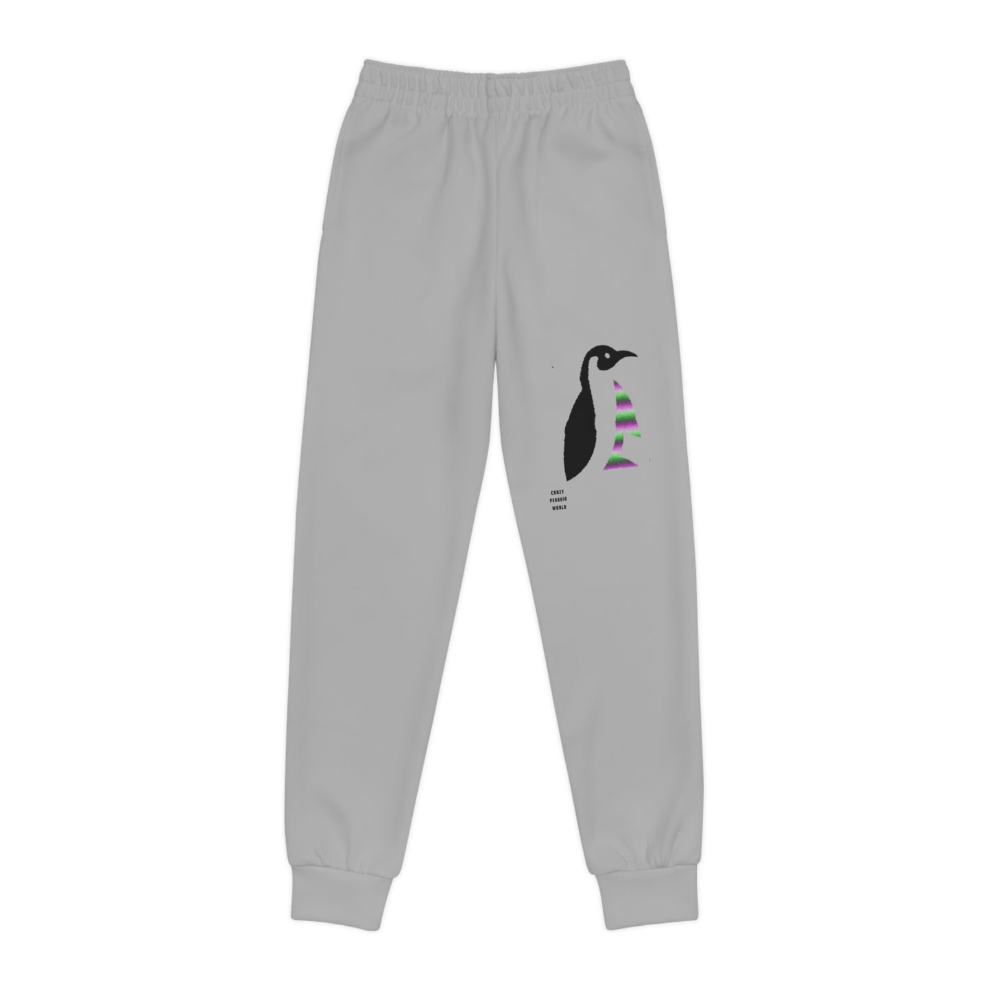 Youth Joggers: Crazy Penguin World Logo Lite Grey