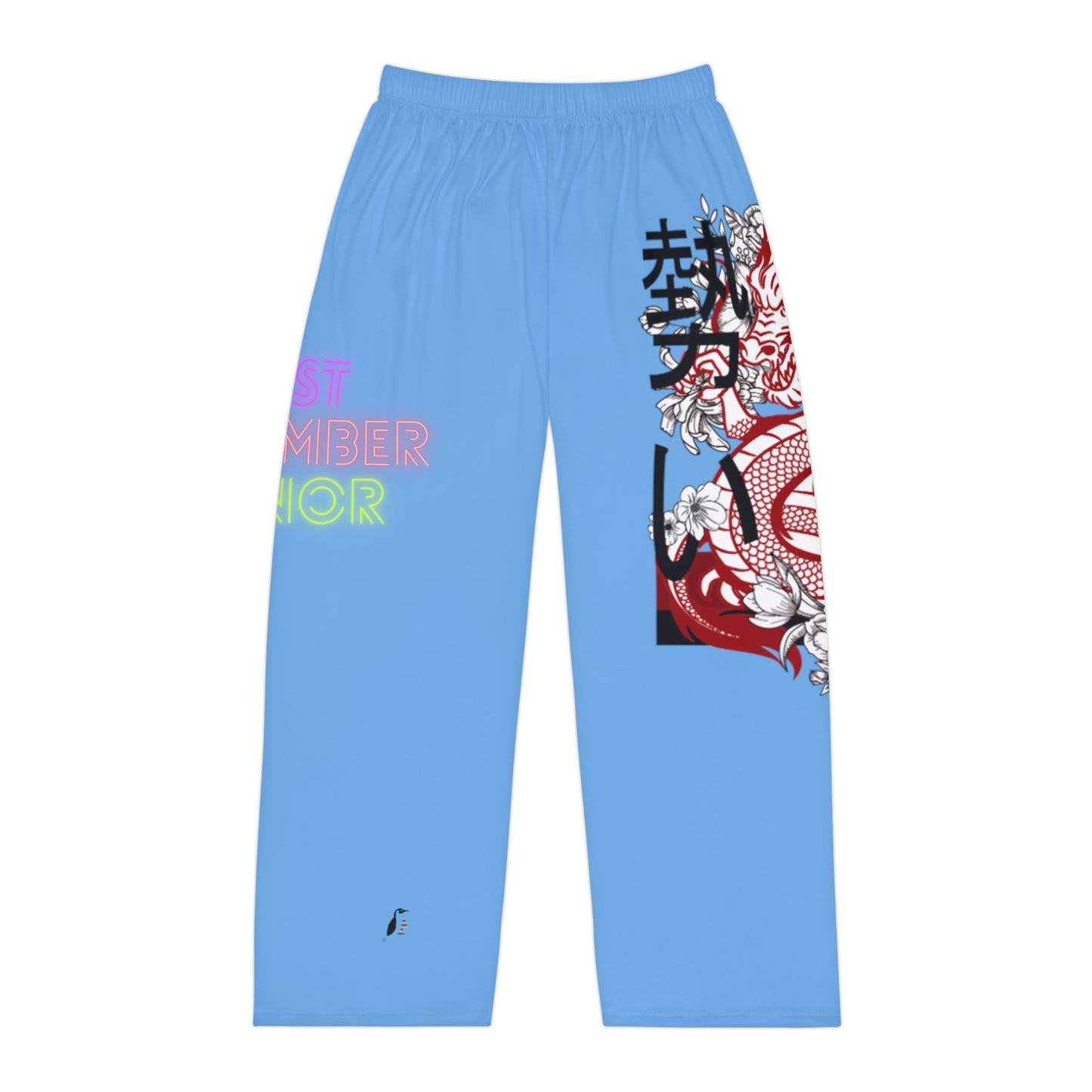 Men's Pajama Pants: Dragons Lite Blue