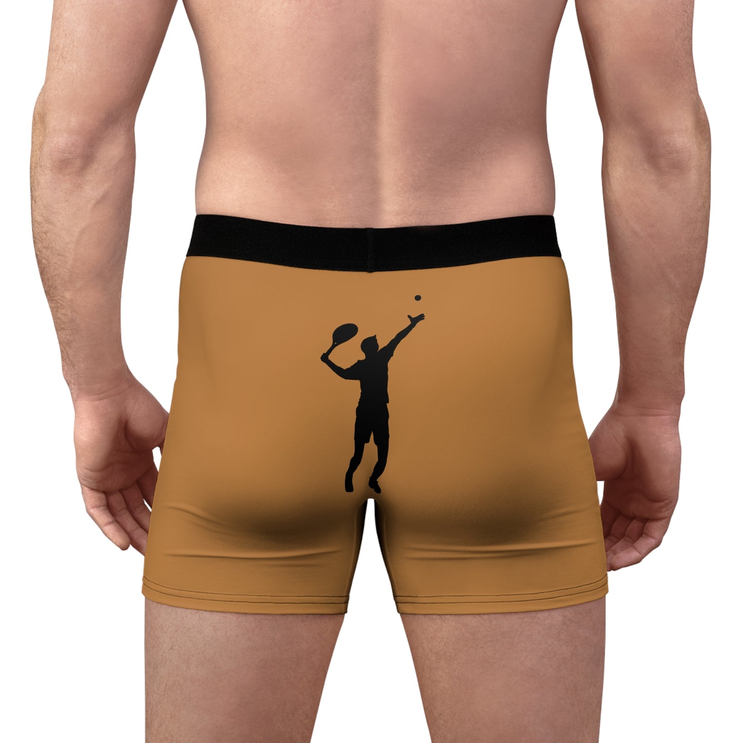 Men's Boxer Briefs: Tennis Lite Brown