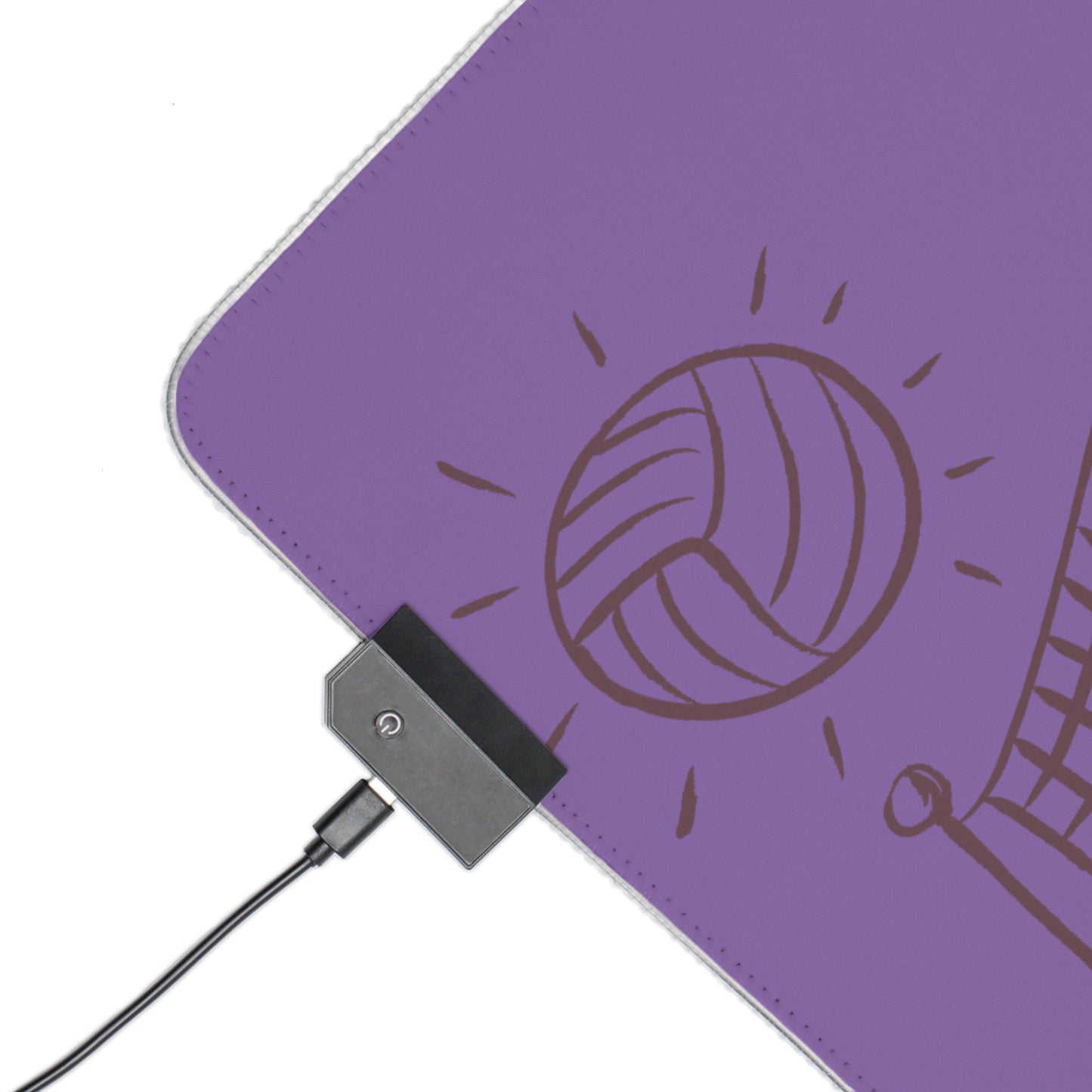 LED Gaming Mouse Pad: Volleyball Lite Purple