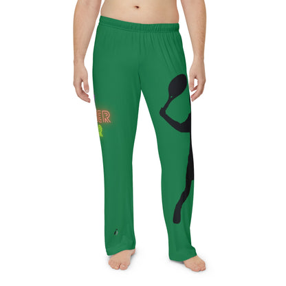 Men's Pajama Pants: Tennis Dark Green