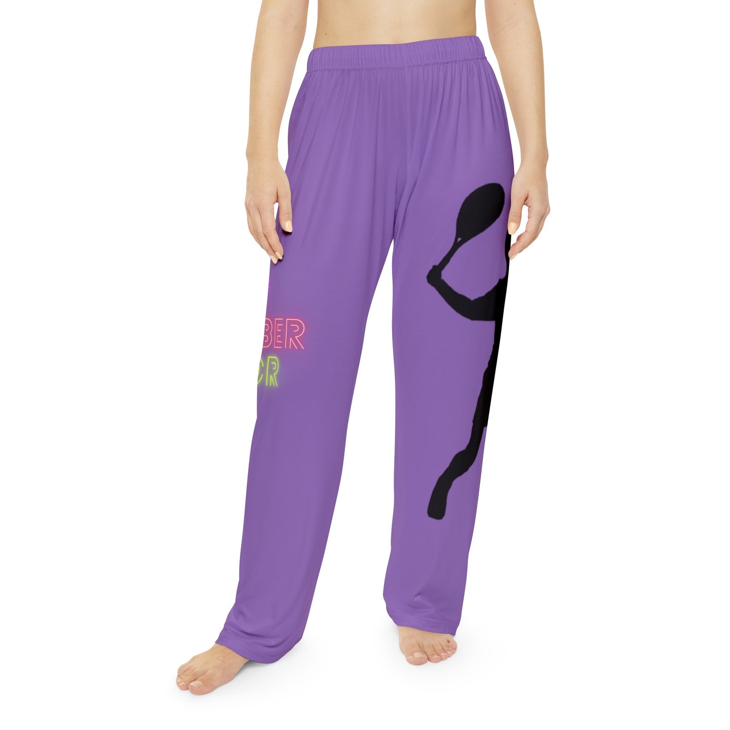 Pambabaeng Pajama Pants: Tennis Lite Purple 