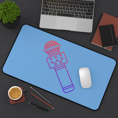 Desk Mat: Music Lite Blue