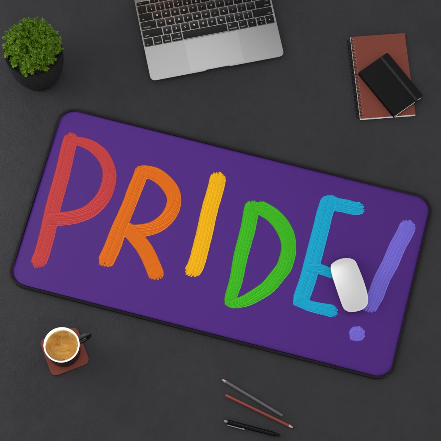 Desk Mat: LGBTQ Pride Purple