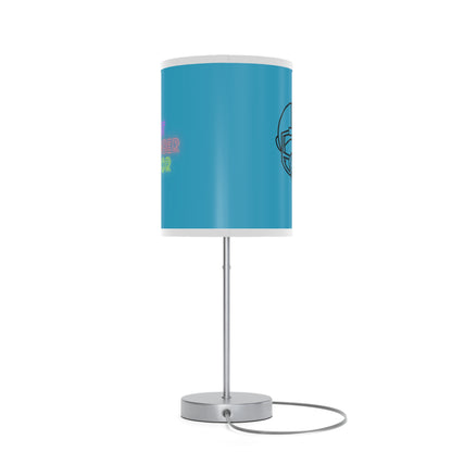 Lamp on a Stand, US|CA plug: Football Turquoise 