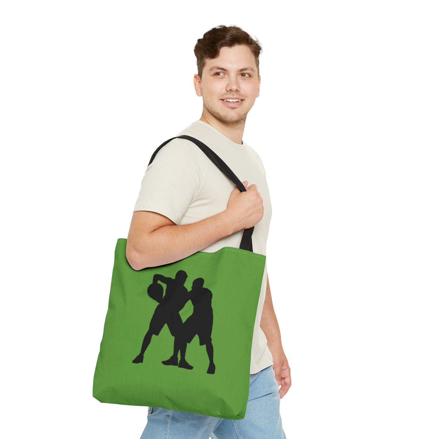 Tote Bag: Basketball Green