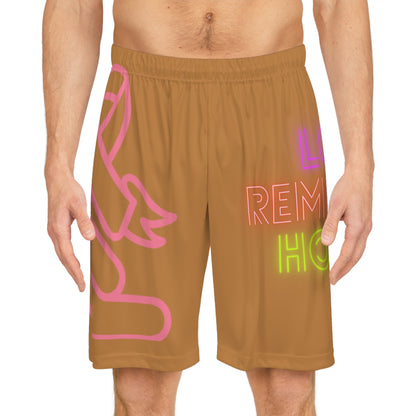 Basketball Shorts: Fight Cancer Lite Brown