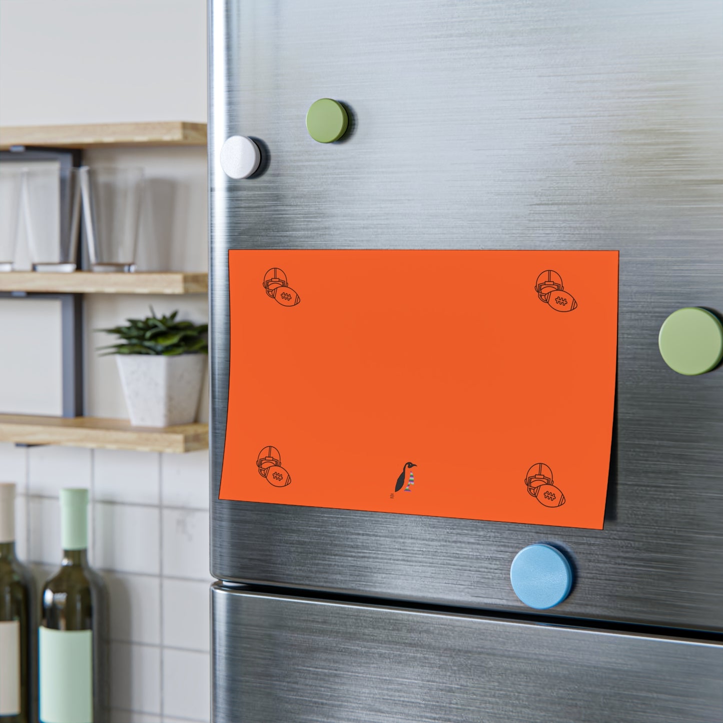 Post-it® Note Pads: Football Orange