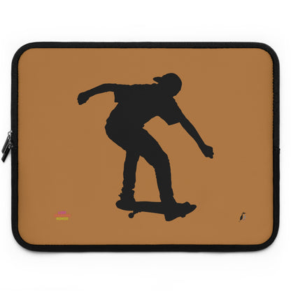 Laptop Sleeve: Skateboarding Lite Brown