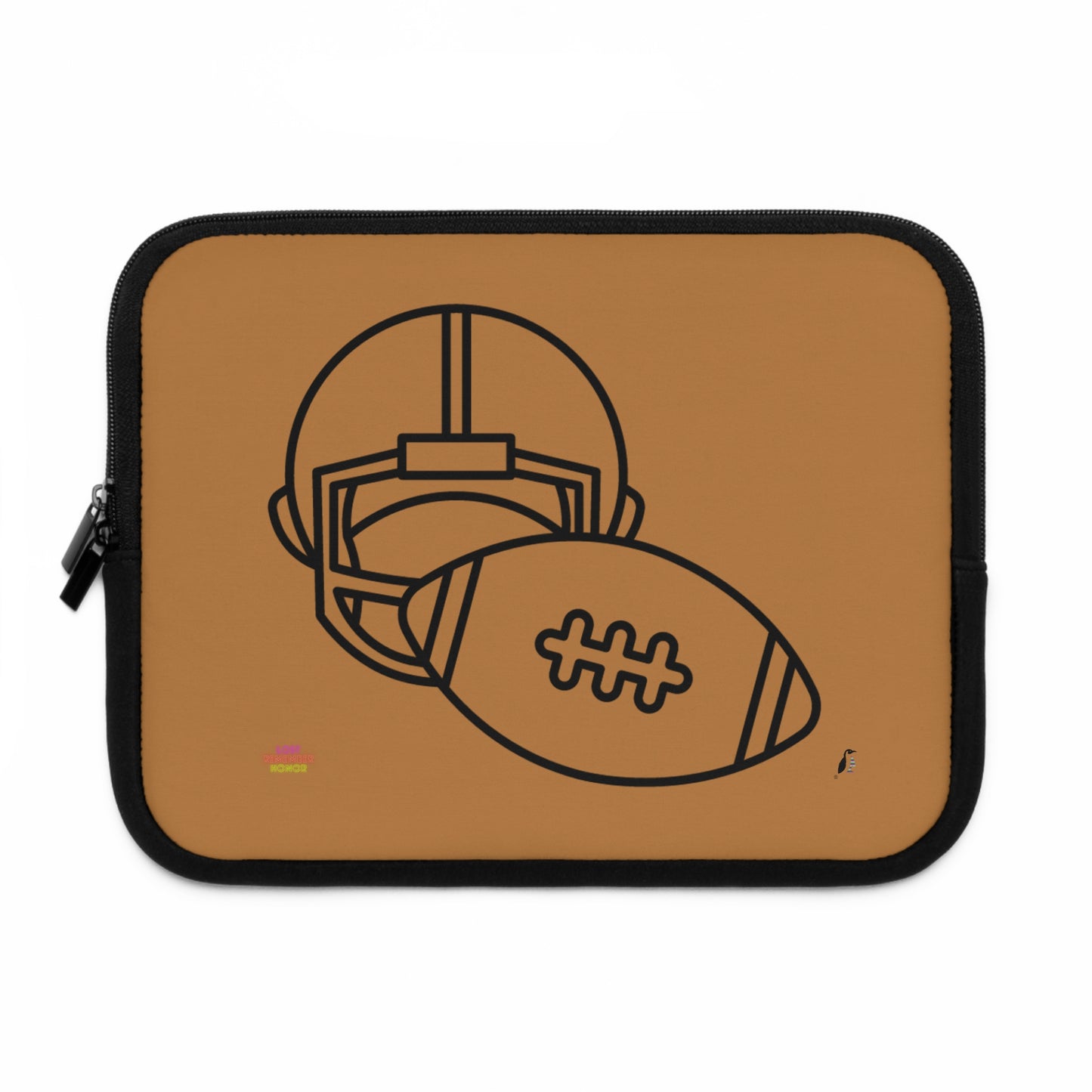 Laptop Sleeve: Football Lite Brown