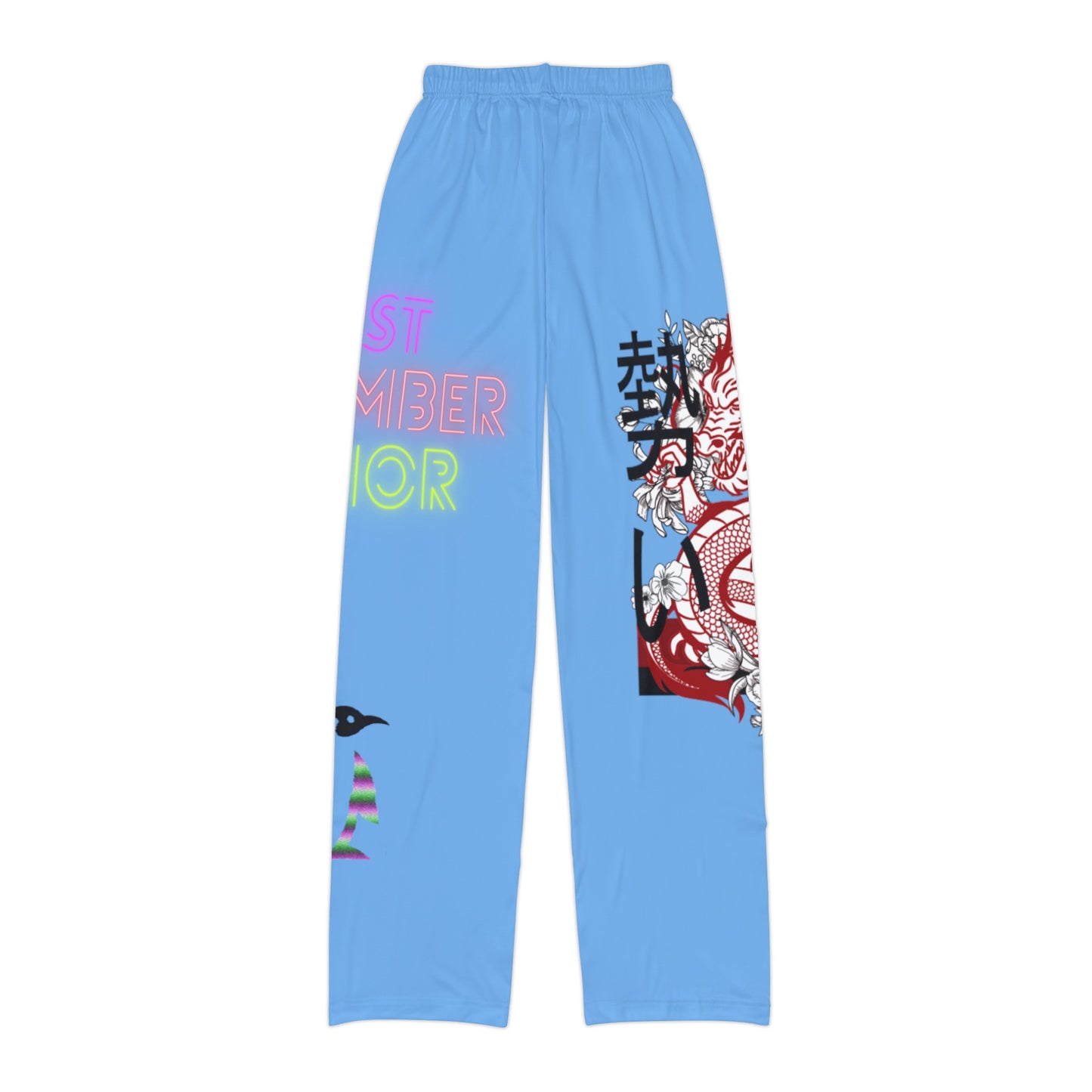 Kids Pajama Pants: Dragons Lite Blue