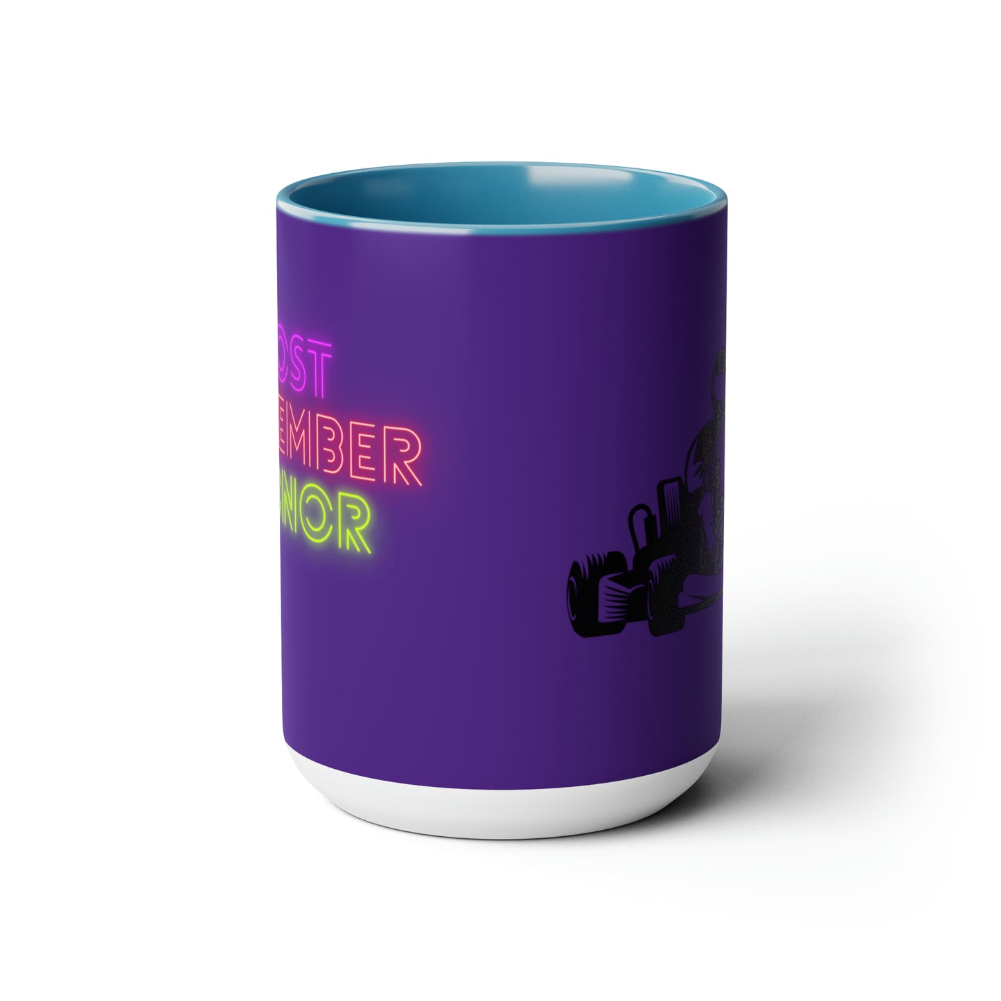 Two-Tone Coffee Mugs, 15oz: Racing Purple