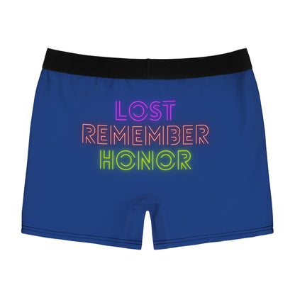 Men's Boxer Briefs: Lost Remember Honor Dark Blue