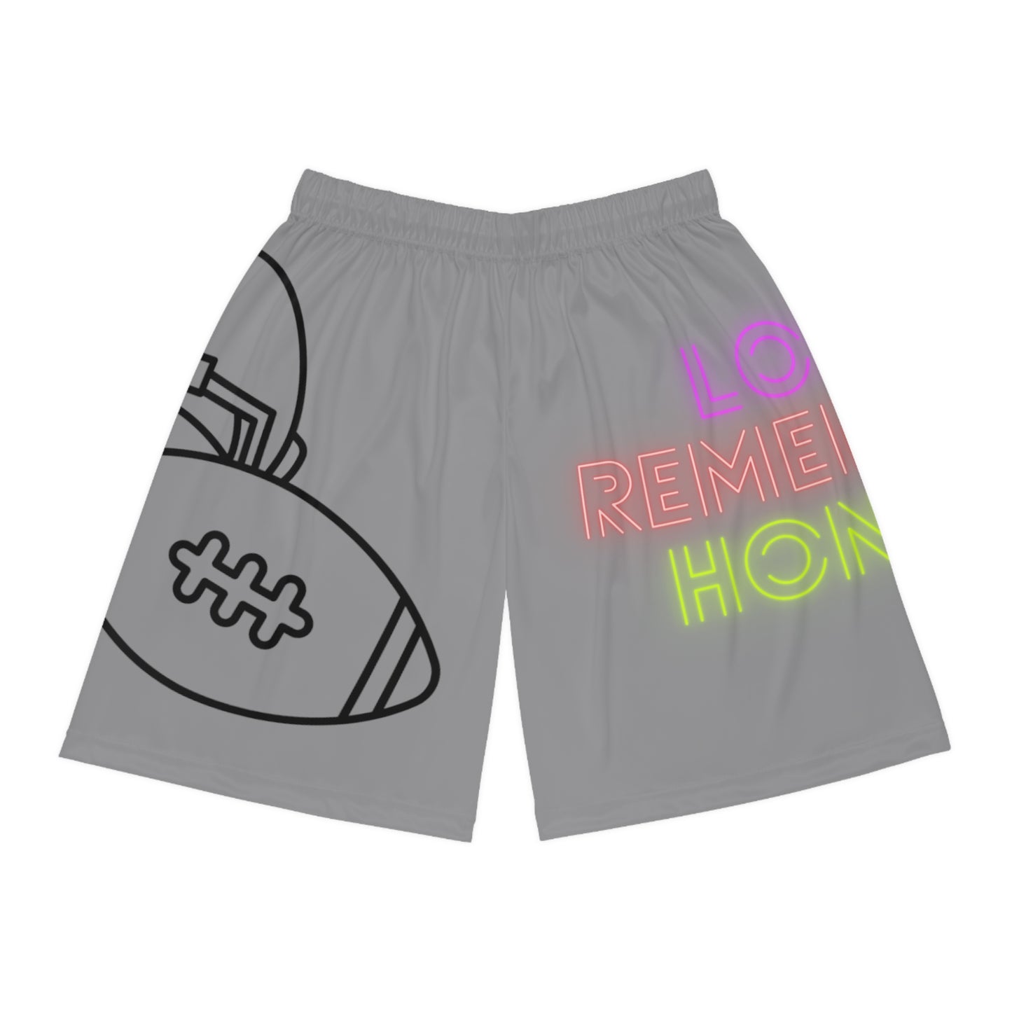 Basketball Shorts: Football Grey