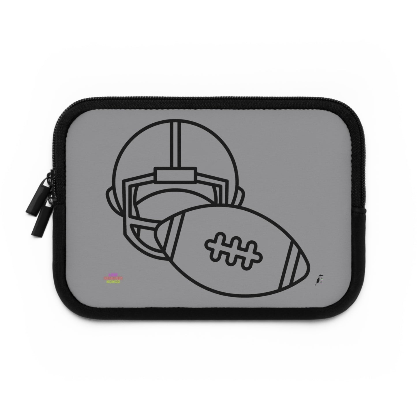 Laptop Sleeve: Football Grey