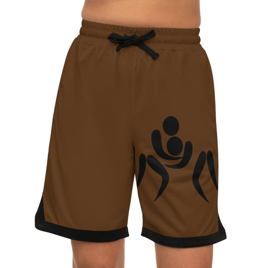 Basketball Rib Shorts: Wrestling Brown