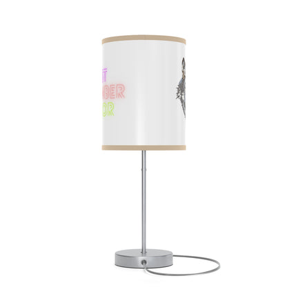 Lamp on a Stand, US|CA plug: Wolves White