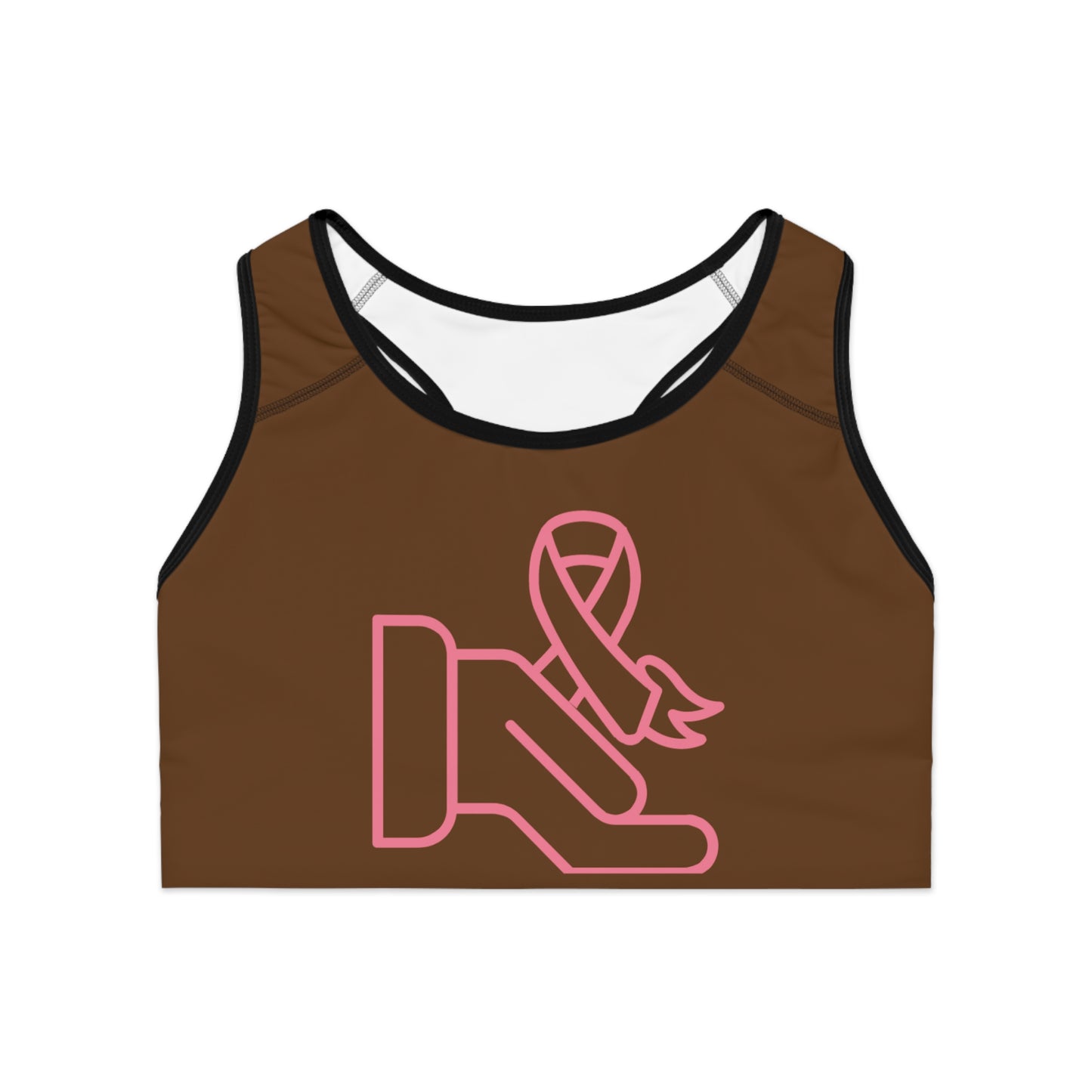 Sports Bra: Fight Cancer Brown