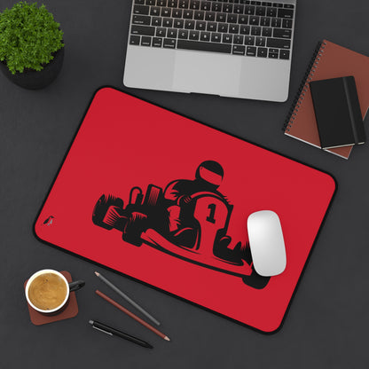 Desk Mat: Racing Dark Red