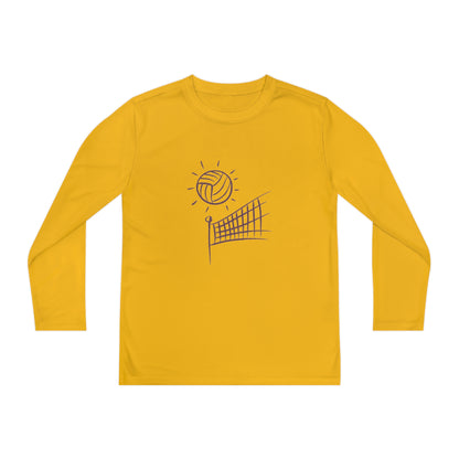 Youth Long Sleeve Competitor Tee: Volleyball