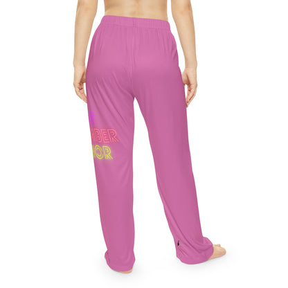 Women's Pajama Pants: Lost Remember Honor Lite Pink