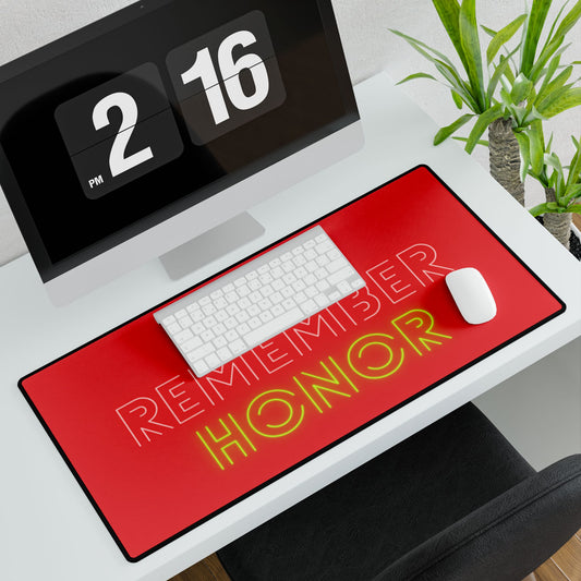 Desk Mats: Lost Remember Honor Red