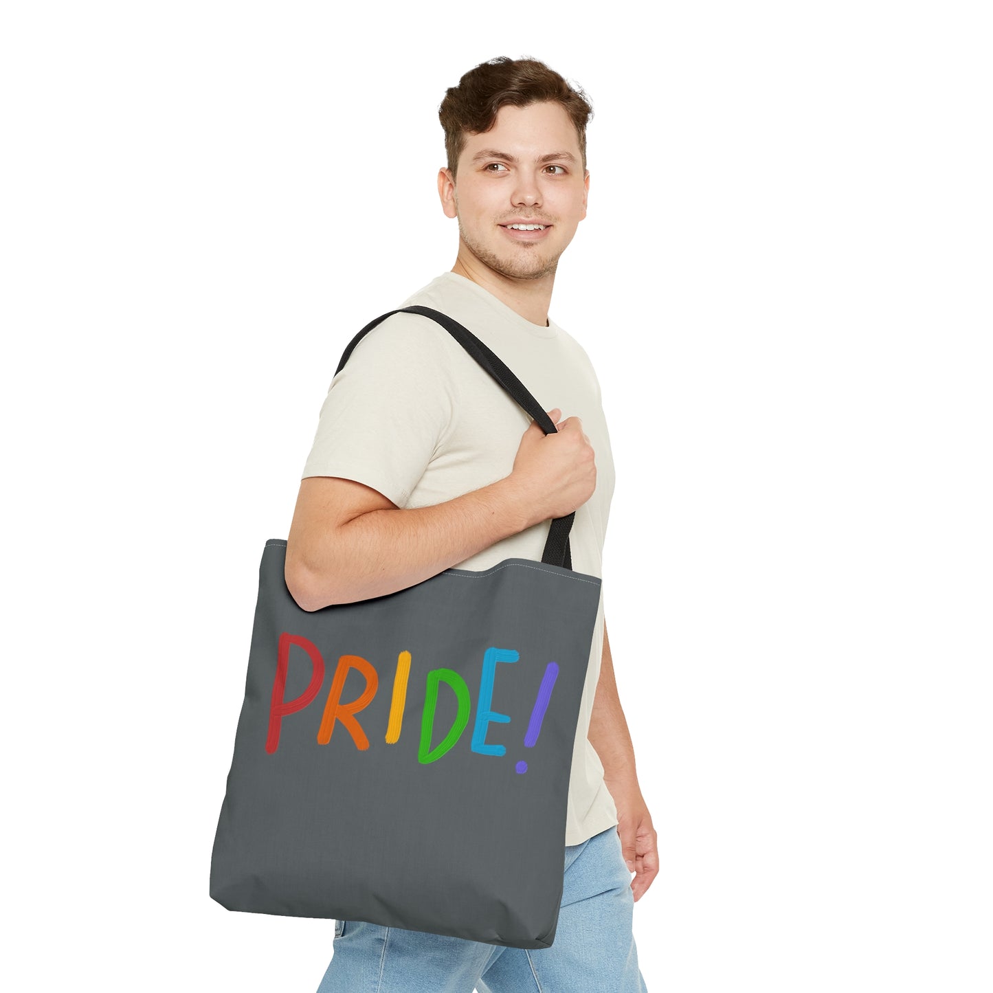 Tote Bag: LGBTQ Pride Dark Grey