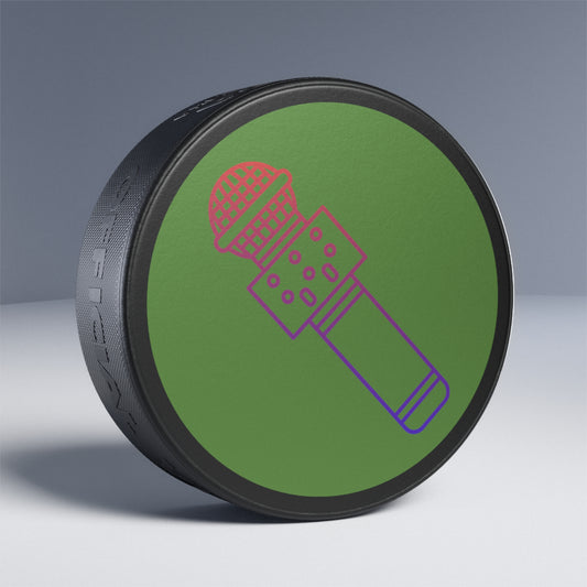 Hockey Puck: Music Green