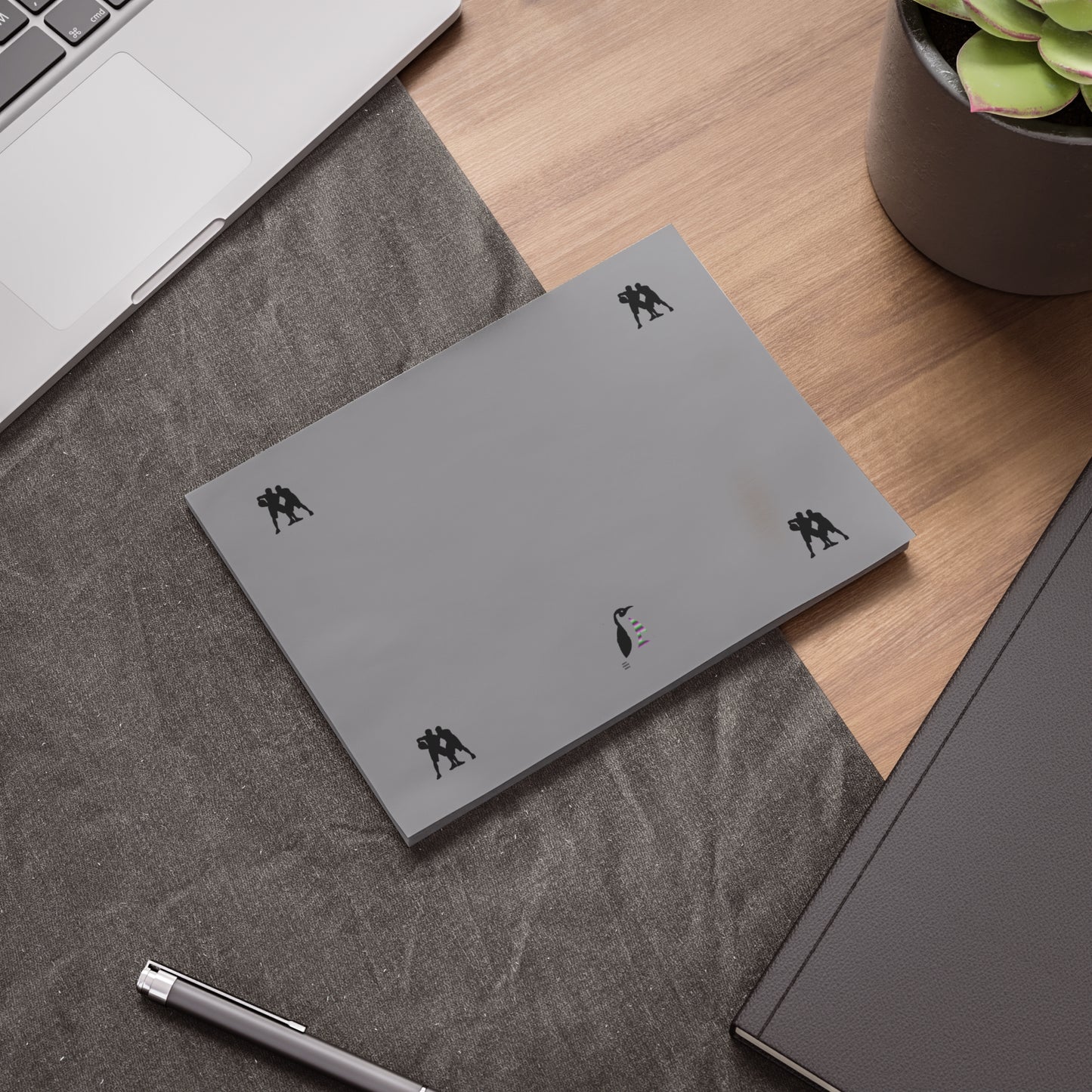 Post-it® Note Pads: Basketball Grey