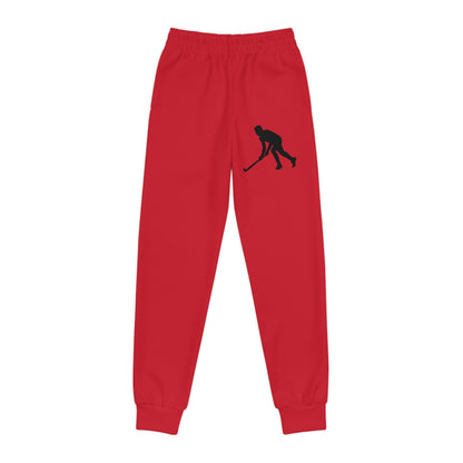 Youth Joggers: Hockey Dark Red