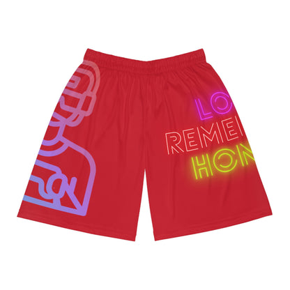 Basketball Shorts: Gaming Dark Red